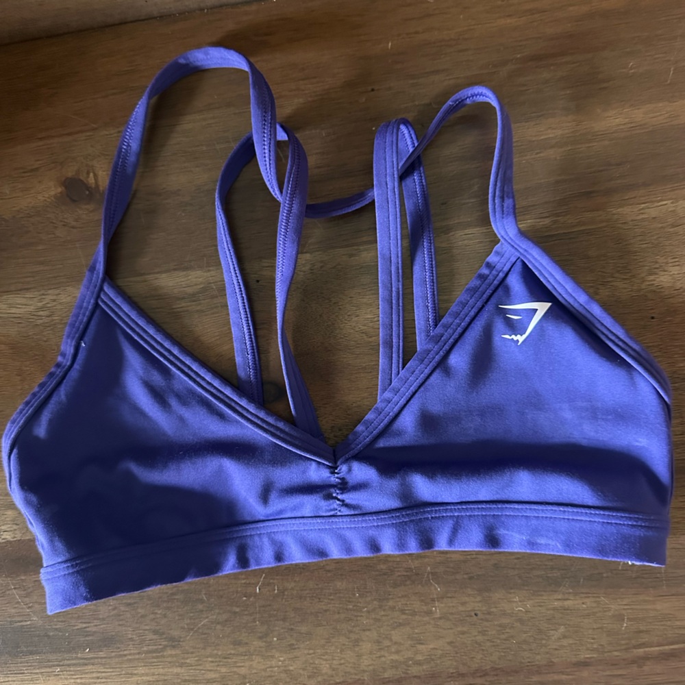 Purple Strappy gymshark Sports Bra